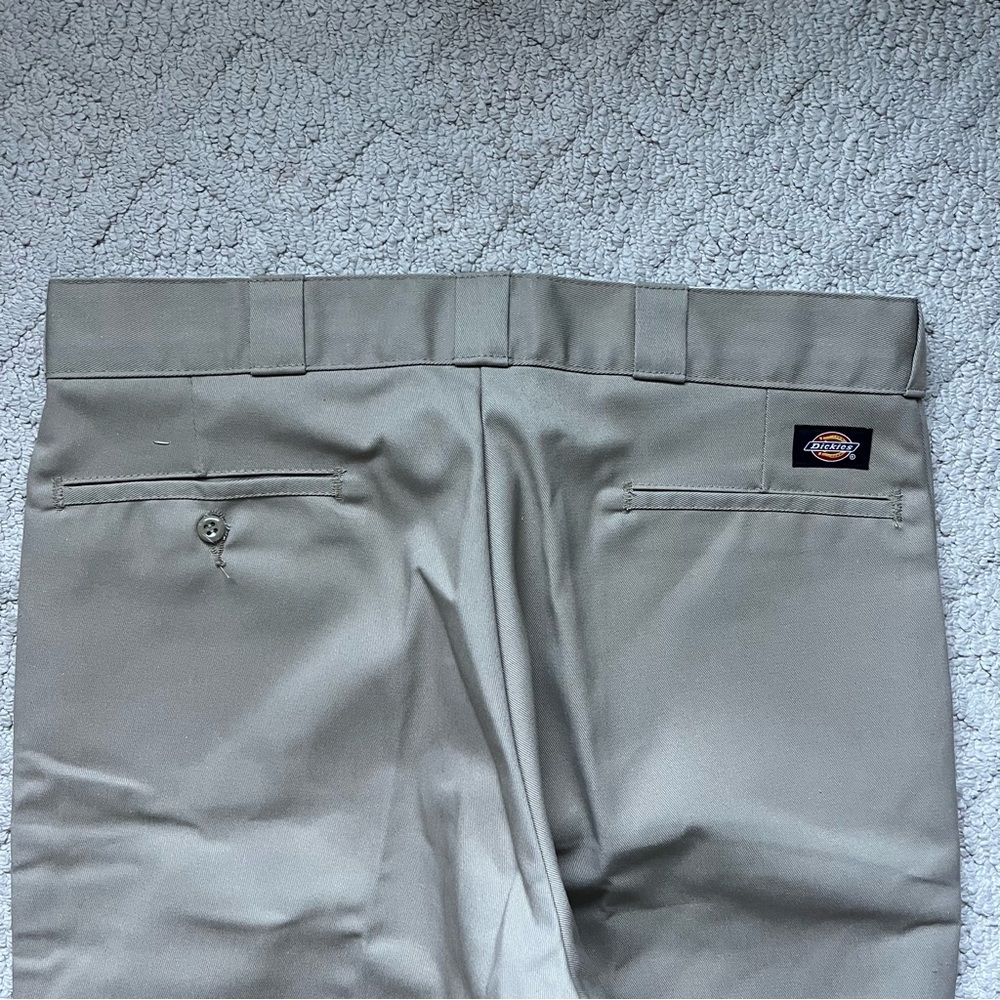 Dickies Beige Blanket Lined Work Trousers